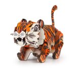Puzzle 3d construction&son animaux sauvages - tigre multicolor