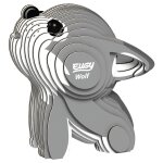 Puzzle 3d - loup grey