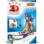 Puzzle 3d sneaker sonic 108 pi�ces porte - crayon d�coratif d�s 8 ans multicolore