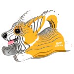 Puzzle 3d - welsh corgi chien brown