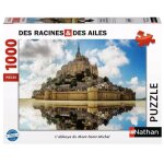 Puzzle l'abbaye du mont saint - michel 1000 pcs blanc