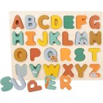 Puzzle abc safari beige