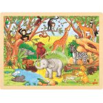 Puzzle afrique marron