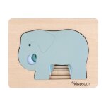 Puzzle animal en bois menthe Puzzle animal en bois menthe