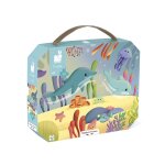 Puzzle les animaux marins 36 pcs bleu