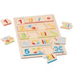 Puzzle apprendre � compter beige