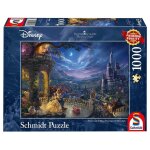 Puzzle la belle et la bte au clair de lune 1000 pcs bleu