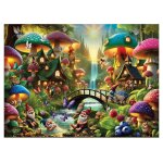 Puzzle en bois 1000 pi�ces mushroom wonderland multicolor