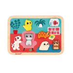 Puzzle en bois les animaux familiers multicolore Puzzle en bois les animaux familiers multicolore