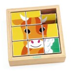 Puzzle en bois animoroll multicolore