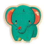Puzzle en bois �l�phant multicolore