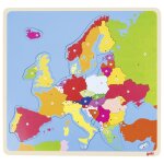 Puzzle en bois europe multi - coloured