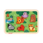 Puzzle en bois la forêt multicolore Puzzle en bois la forêt multicolore