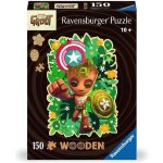 Puzzle en bois groot 150 pcs noir