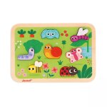 Puzzle en bois le jardin multicolore