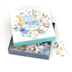 Puzzle en bois autour du monde 24 pcs blanc
