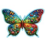 Puzzle en bois papillon color� 150 pi�ces activit� cr�ative et relaxante multicolor