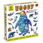 Puzzle en bois paysage + 12 animaux pr�form�s jeu �ducatif d�s 2 ans multicolor