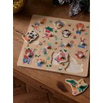 Puzzle boutons les animaux joyeux en bois fsc bois