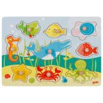 Puzzle � boutons animaux de la mer 9 �l�ments multi - coloured