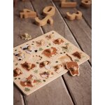 Puzzle boutons green forest en bois fsc multicolore