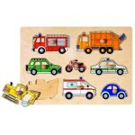 Puzzle  boutons moyens de transport 8 lments multicolore