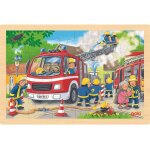 Puzzle brigade de pompiers 24 pcs beige