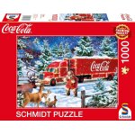 Puzzle camion de no�l coca cola 1000 pcs rouge