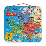 Puzzle carte d'europe magn�tique 40 pi�ces multicolore