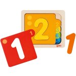 Puzzle de chiffres rouge