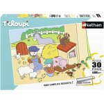 Puzzle t'choupi � la ferme 30 pcs beige