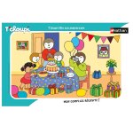 Puzzle t'choupi fte son anniversaire 15 pcs blanc
