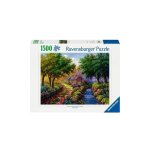 Puzzle cottage au bord de la rivi�re 1500 pi�ces d�s 14 ans multicolore