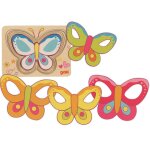 Puzzle � couches papillon rose