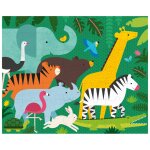 Puzzle double face - ménage des animaux multicolor Puzzle double face - ménage des animaux multicolor