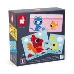 Puzzle duo parents et bébés animaux multicolore Puzzle duo parents et bébés animaux multicolore