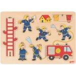 Puzzle  empiler pompiers beige