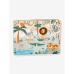 Puzzle � encastrer sons d animaux safari b�b� small foot multicolore