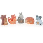 Puzzles d'�veil maman b�b� animaux marron