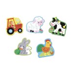 Puzzle �volutif la ferme - 2 � 10 pi�ces multicolore