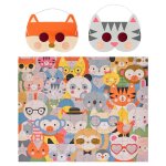 Puzzle festival des animaux 100 pi�ces avec masques d�codeurs d�s 4 ans multicolor