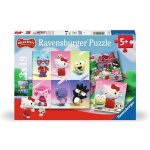 Puzzle hello kitty 3x49 pcs bleu Puzzle hello kitty 3x49 pcs bleu