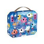 Puzzle les licornes 24 pi�ces bleu