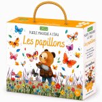 Puzzle magique � l'eau enfant 54 pi�ces coloriage r�utilisable les papillons