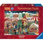 Puzzle le march� de no�l 1000 pcs rouge