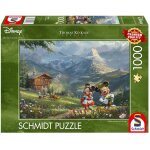 Puzzle mickey et minnie dans les alpes 1000 pcs vert Puzzle mickey et minnie dans les alpes 1000 pcs vert