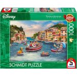 Puzzle mickey et minnie en italie 1000 pcs vert