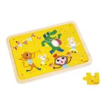 Puzzle a la montagne en bois fsc 24 pi�ces jaune