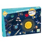 Puzzle d'observation l'espace et livret multicolore