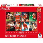Puzzle pre nol coca cola 1000 pcs rouge